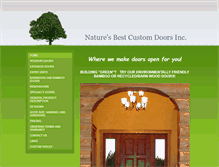 Tablet Screenshot of naturesbestdoors.com